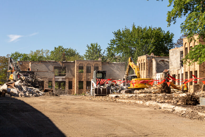Cubs Camry Parking Lot demolition