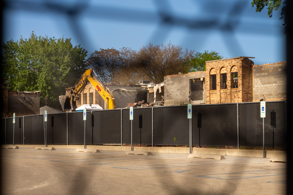 Cubs Camry Parking Lot demolition