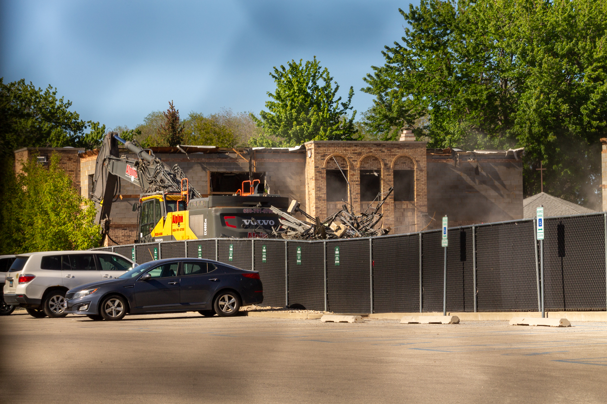 Cubs Camry Parking Lot demolition