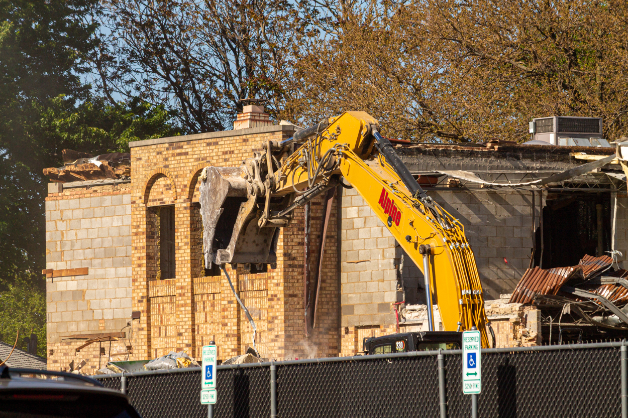 Cubs Camry Parking Lot demolition