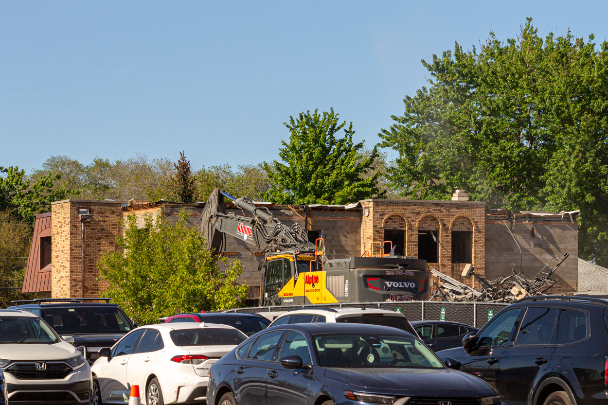 Cubs Camry Parking Lot demolition