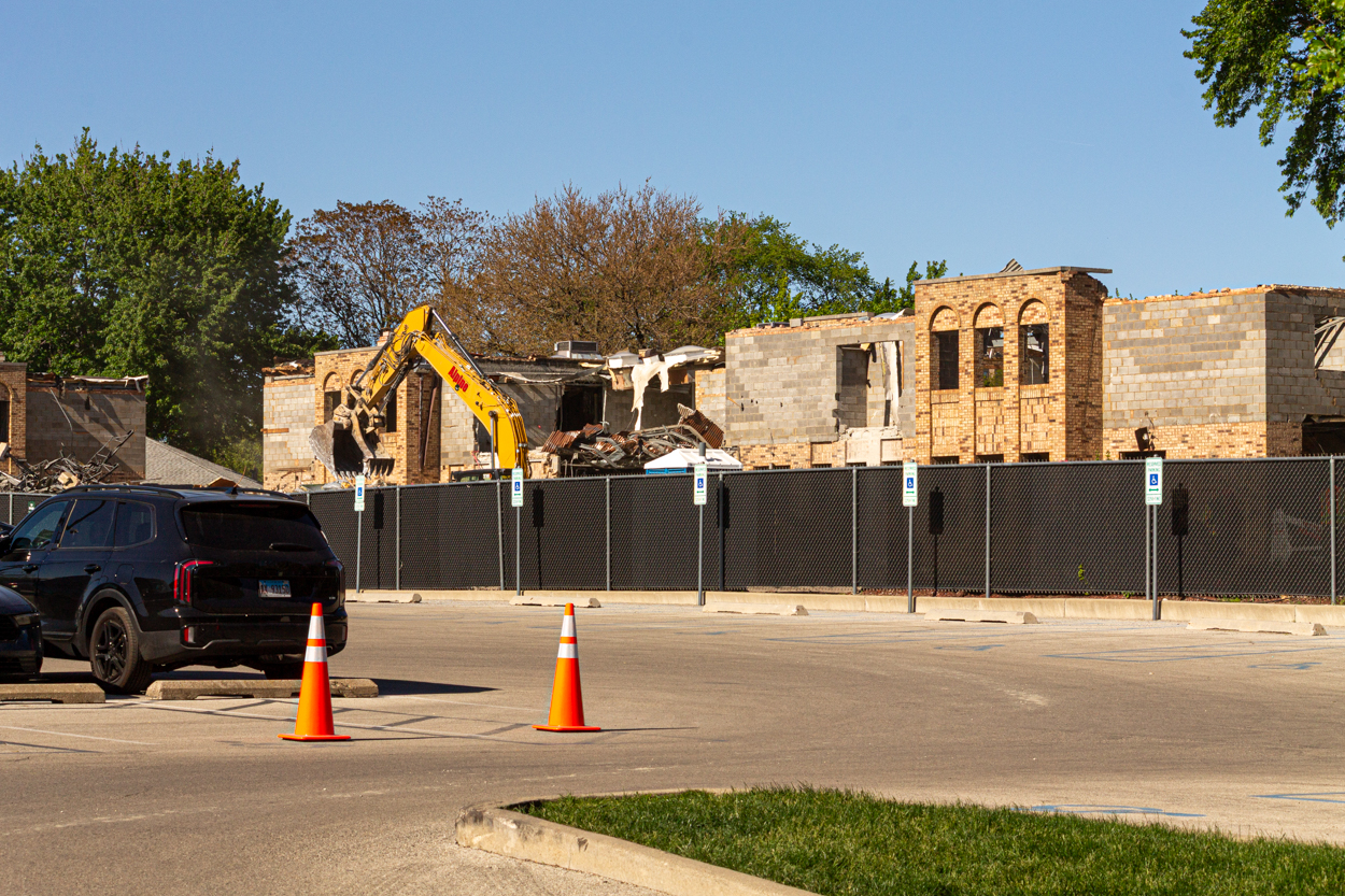 Cubs Camry Parking Lot demolition
