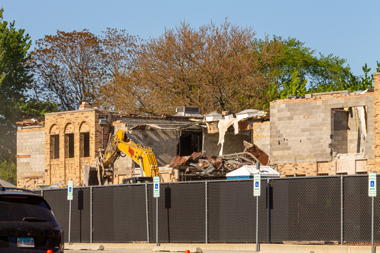 Cubs Camry Parking Lot demolition