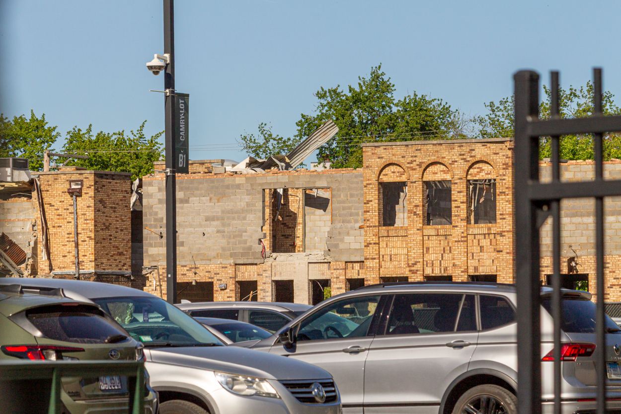 Cubs Camry Parking Lot demolition