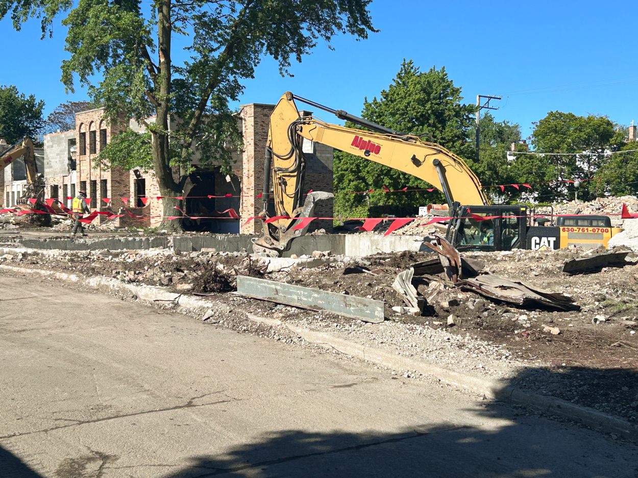 Cubs Camry Parking Lot demolition