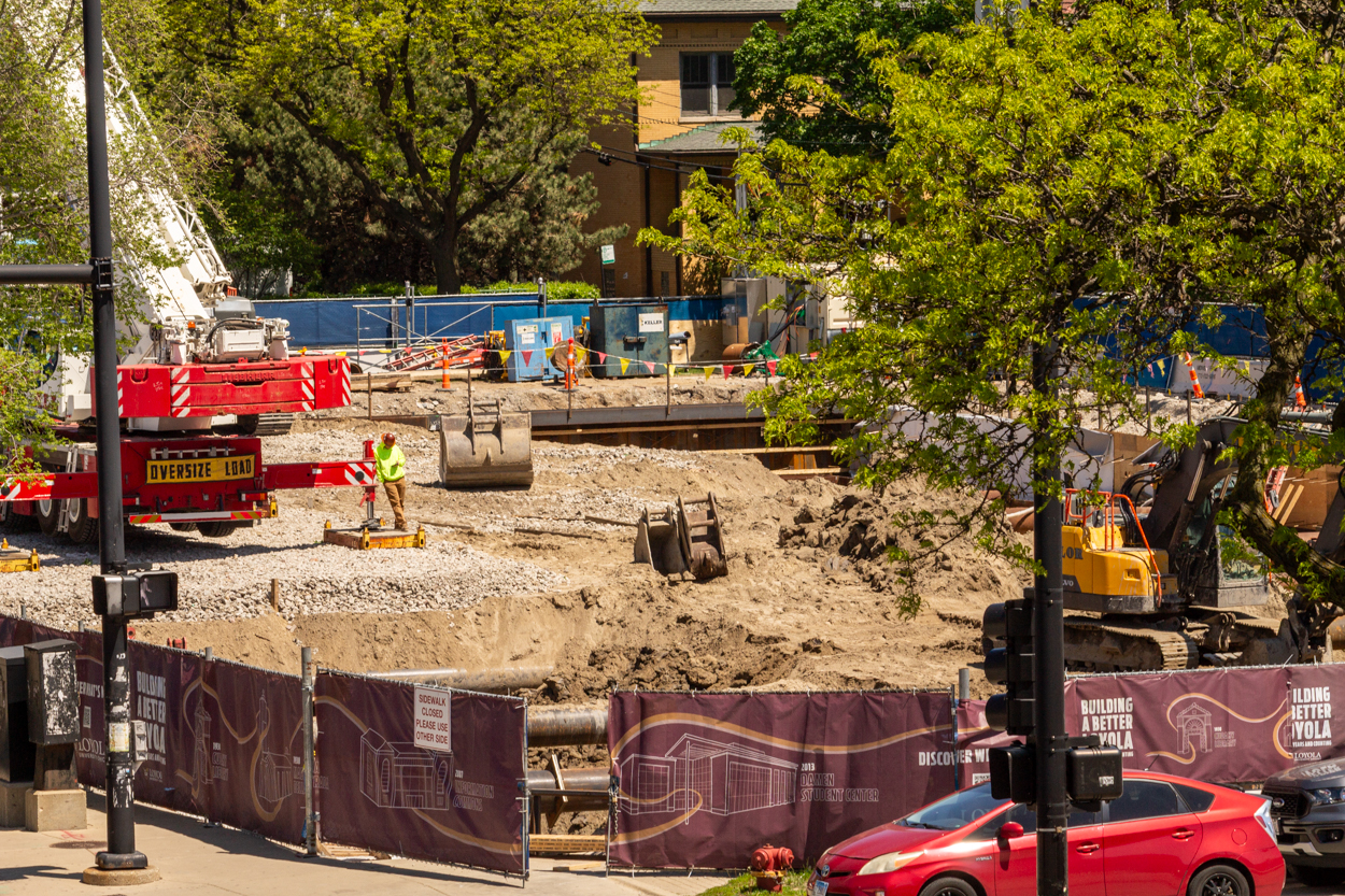 Loyola University Sciences building May 2026 construction update
