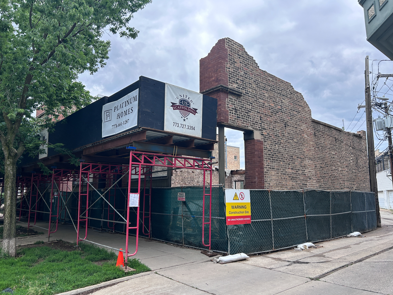 1230 West Grace Street demolition underway