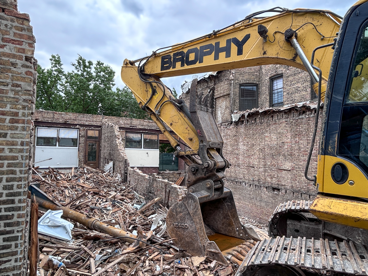 1230 West Grace Street demolition underway