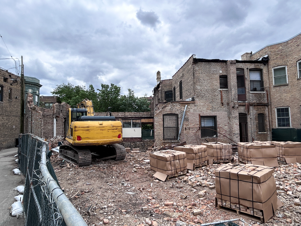 1230 West Grace Street demolition underway