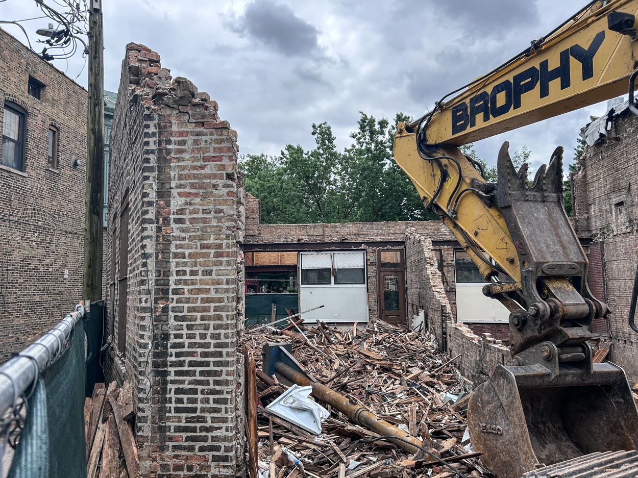 1230 West Grace Street demolition underway