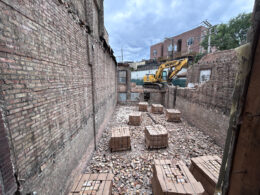 1230 West Grace Street demolition underway