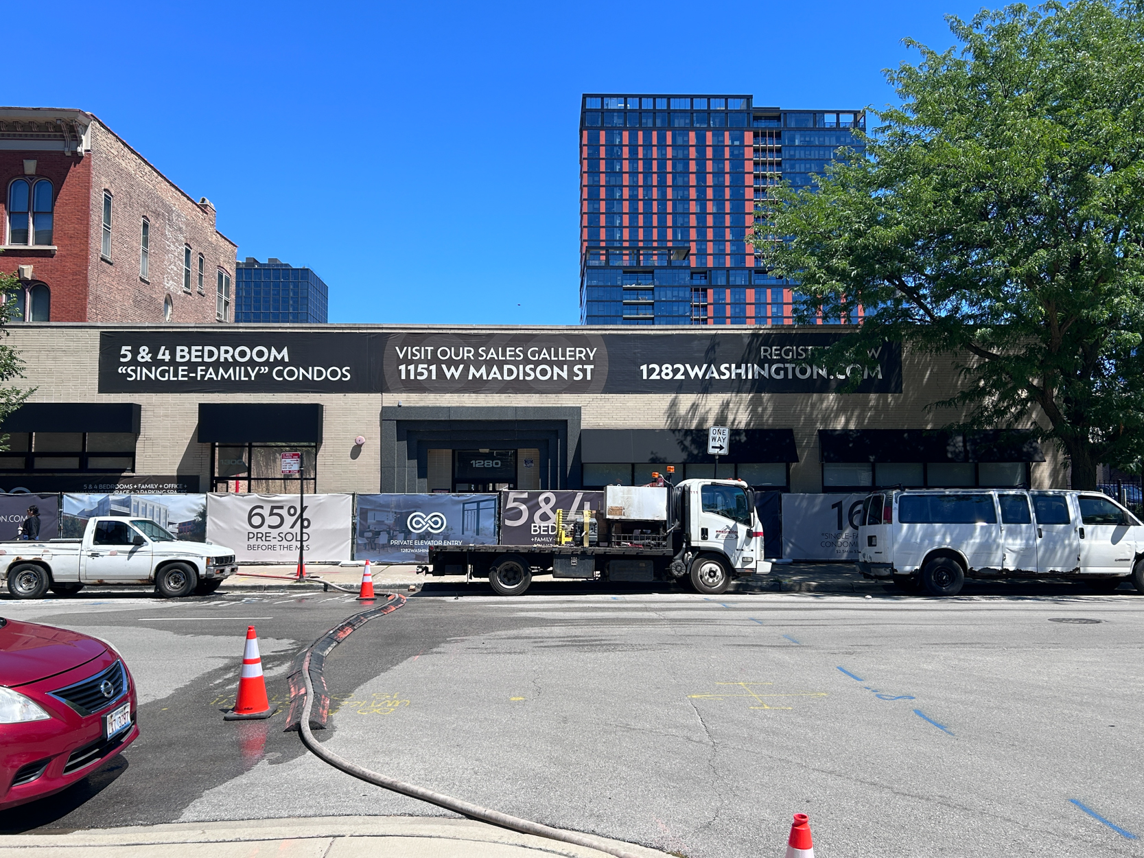 Demolition progress for 1282 West Washington