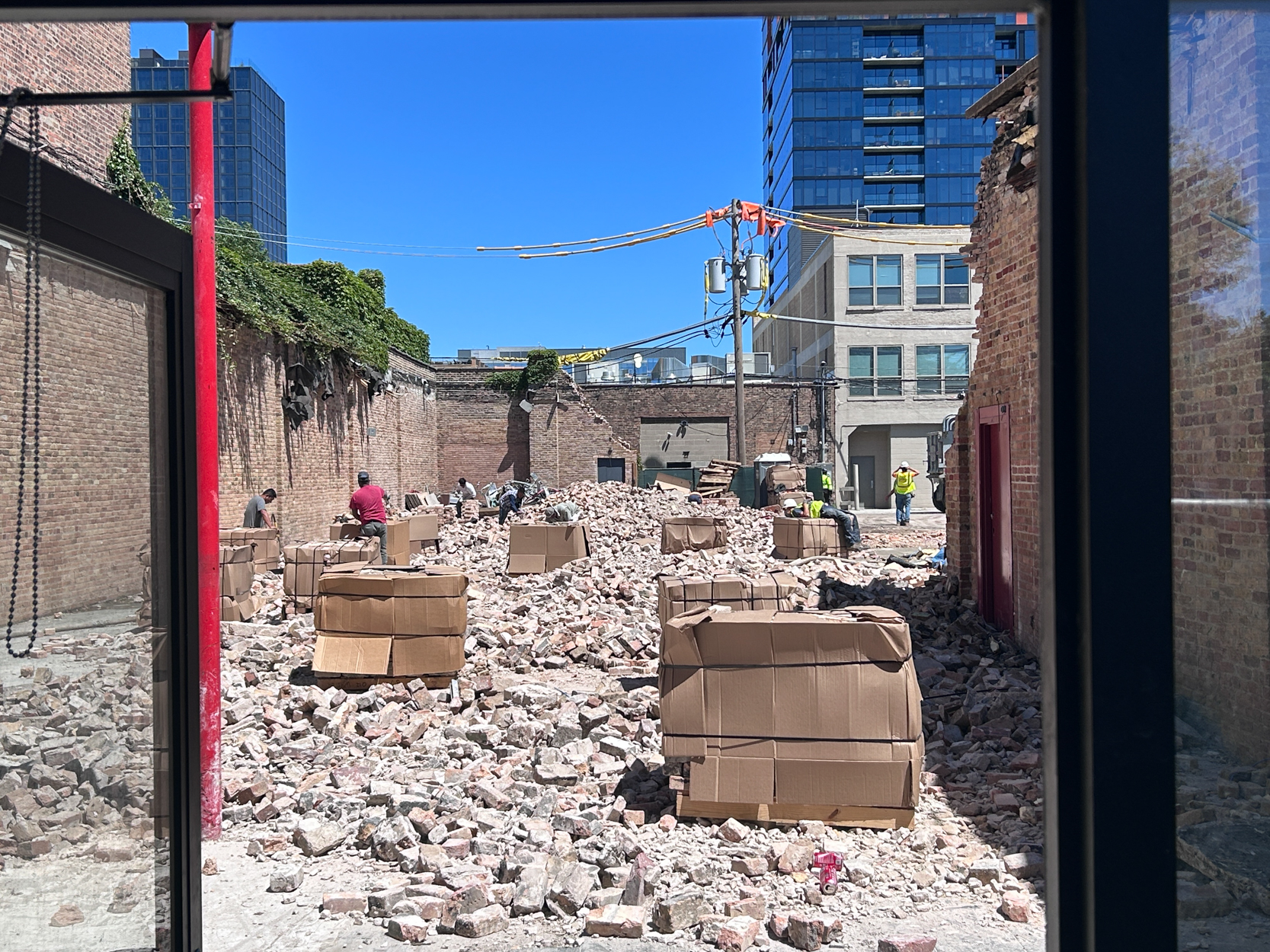 Demolition progress for 1282 West Washington