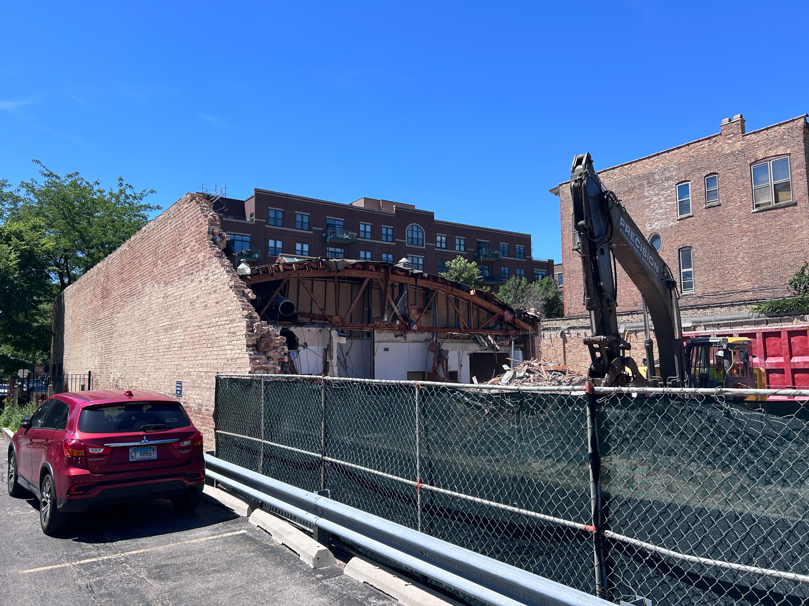 Demolition progress for 1282 West Washington