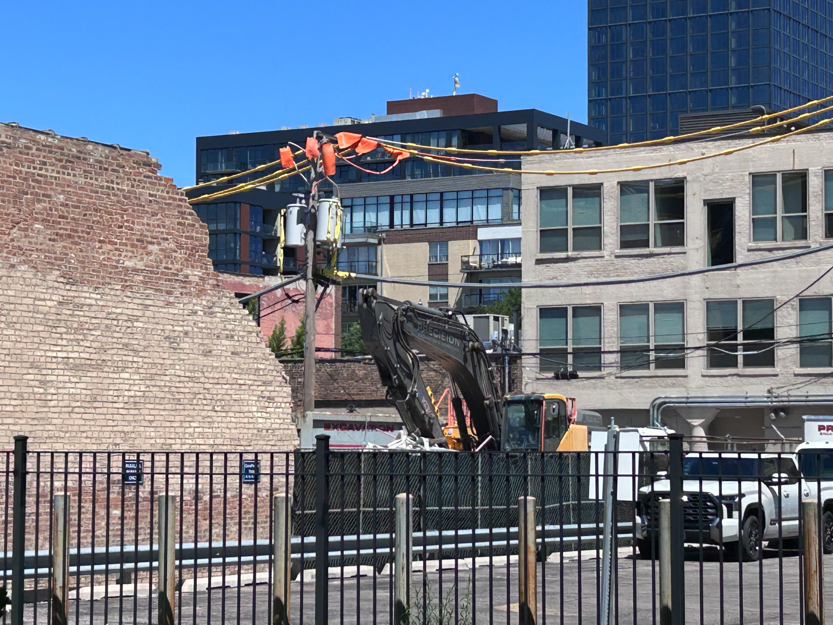 Demolition progress for 1282 West Washington
