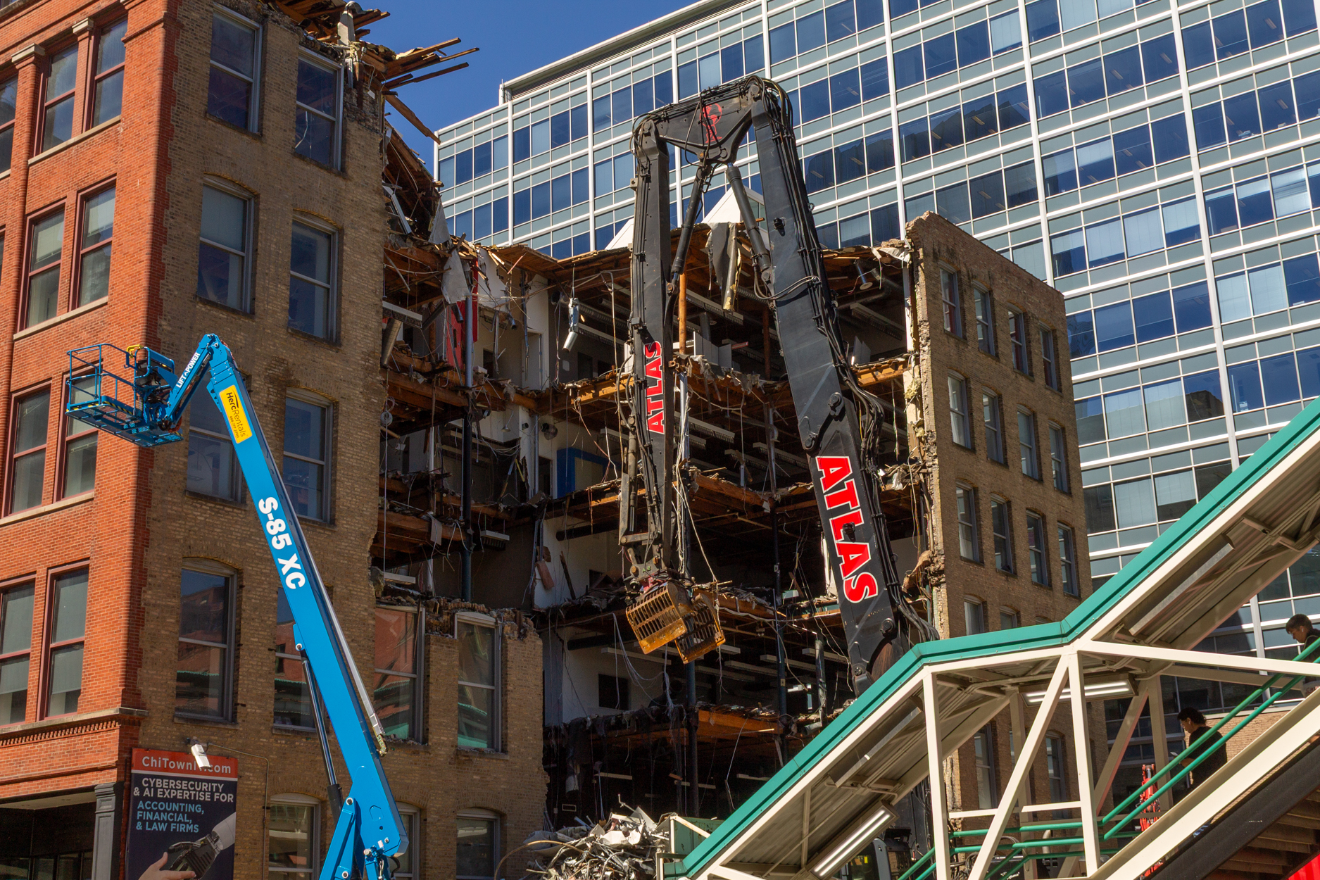 168 North Clinton demolition progress