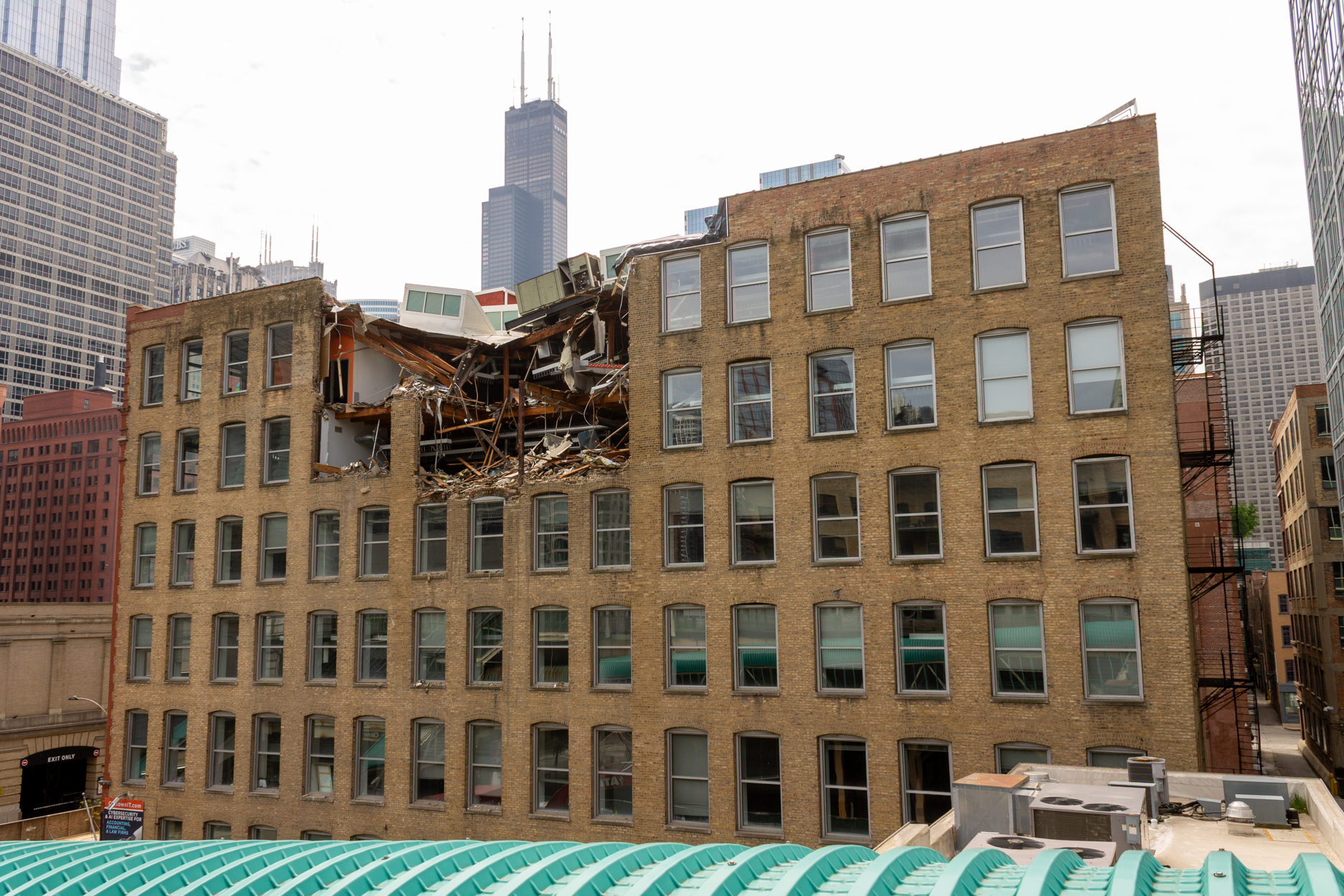 168 North Clinton demolition progress