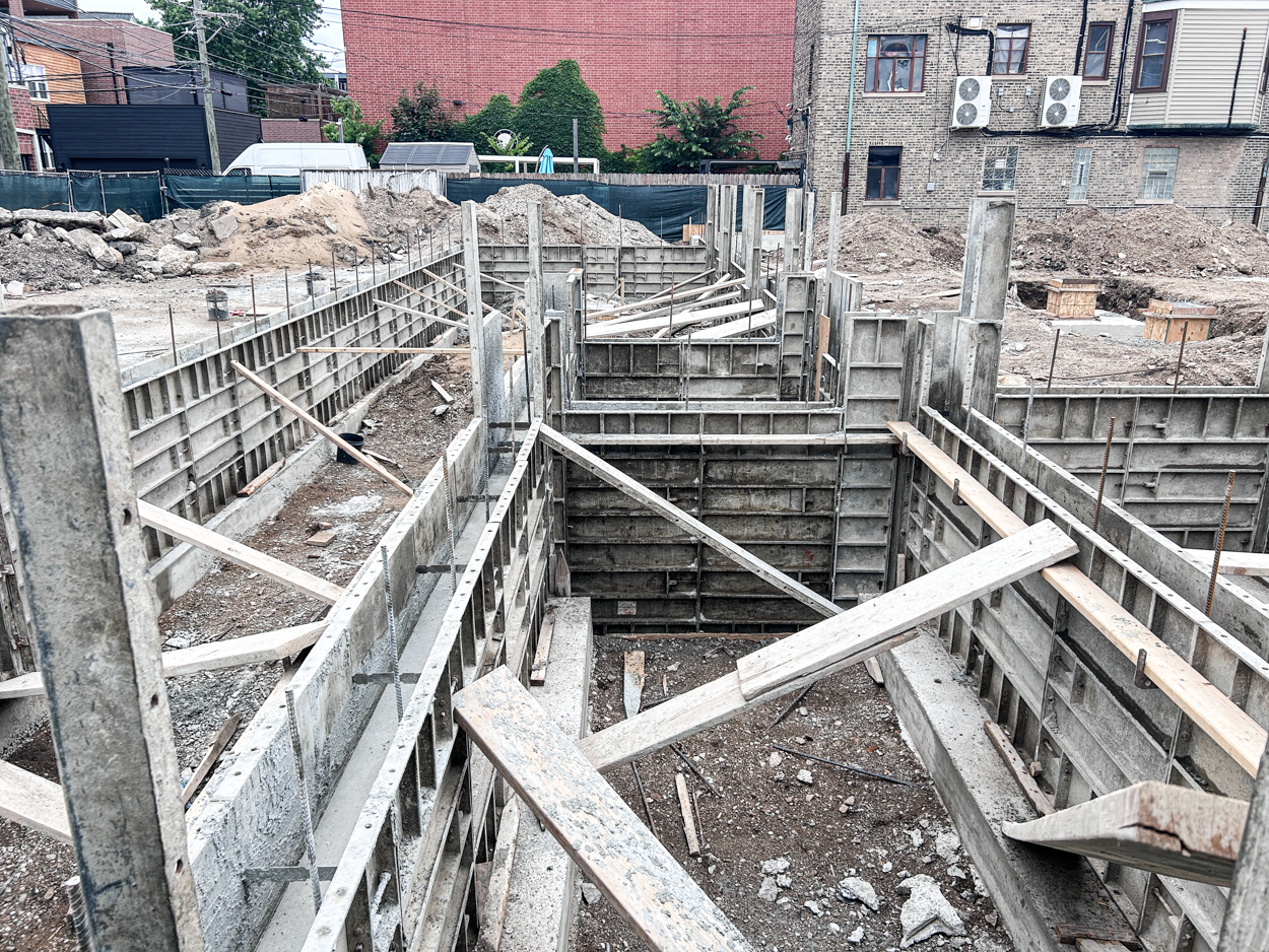 3600 North Southport Avenue foundation work underway