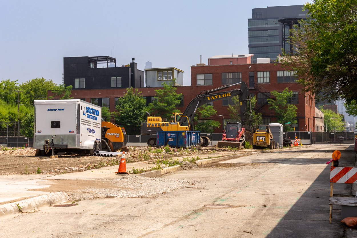 410 North Elizabeth site prep underway