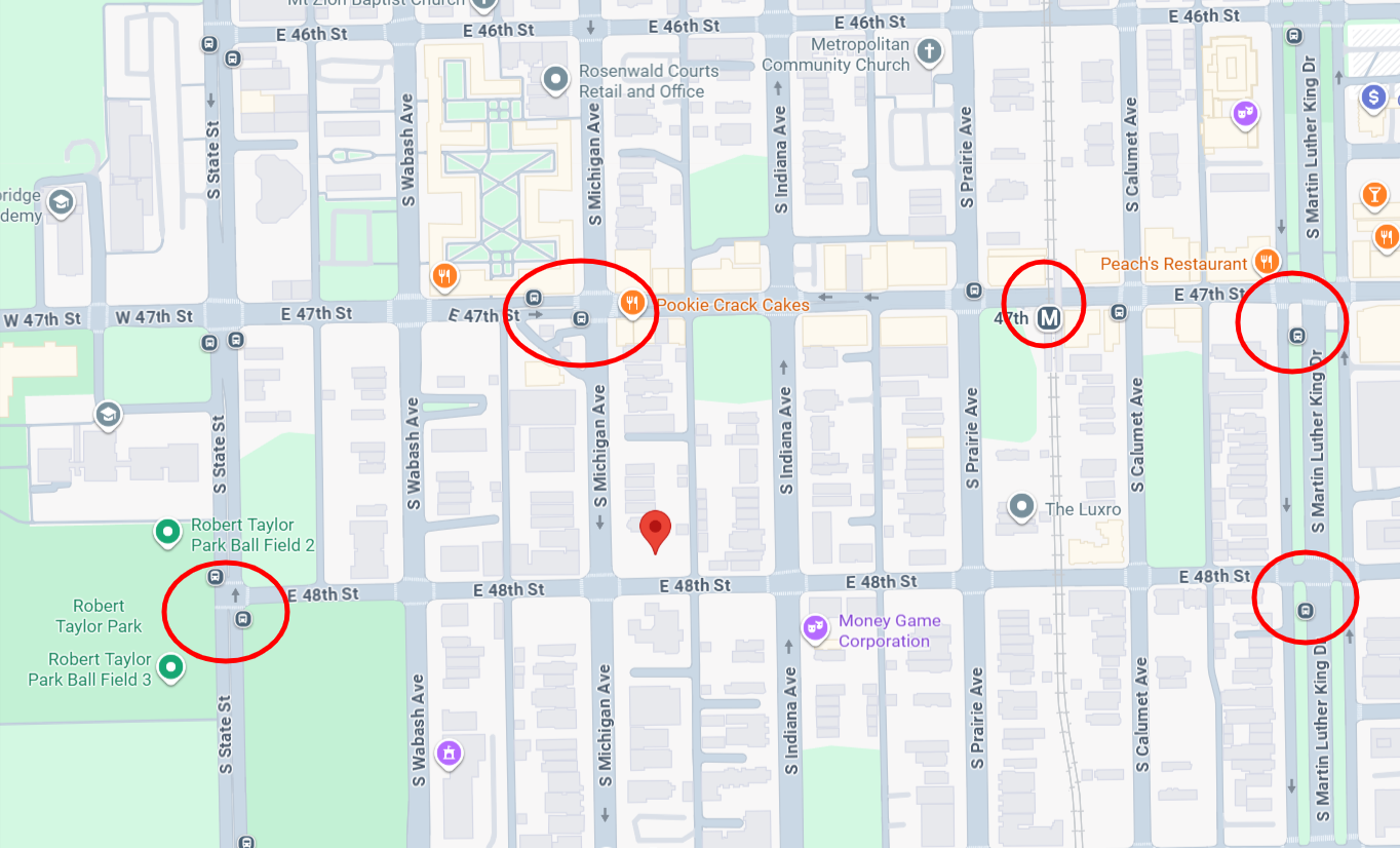 Three-flat permits on South Michigan Avenue in Grand Boulevard