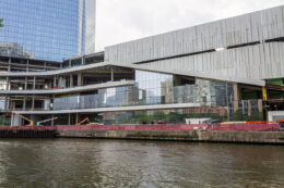 Bally's Casino glass installation progress June 2026