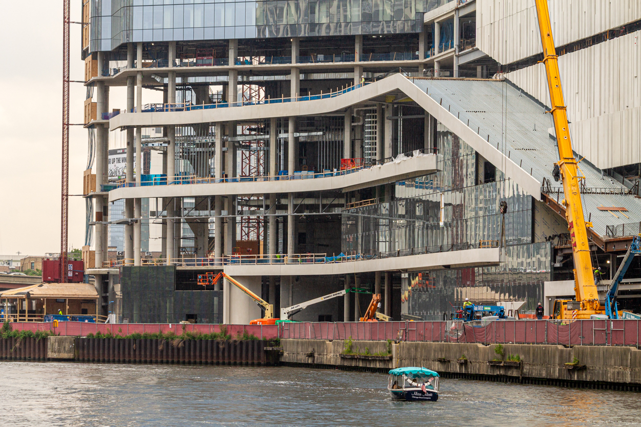 Bally's Casino glass installation progress June 2026