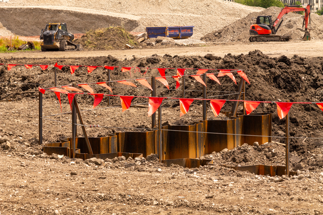 Halsted Pointe foundation work