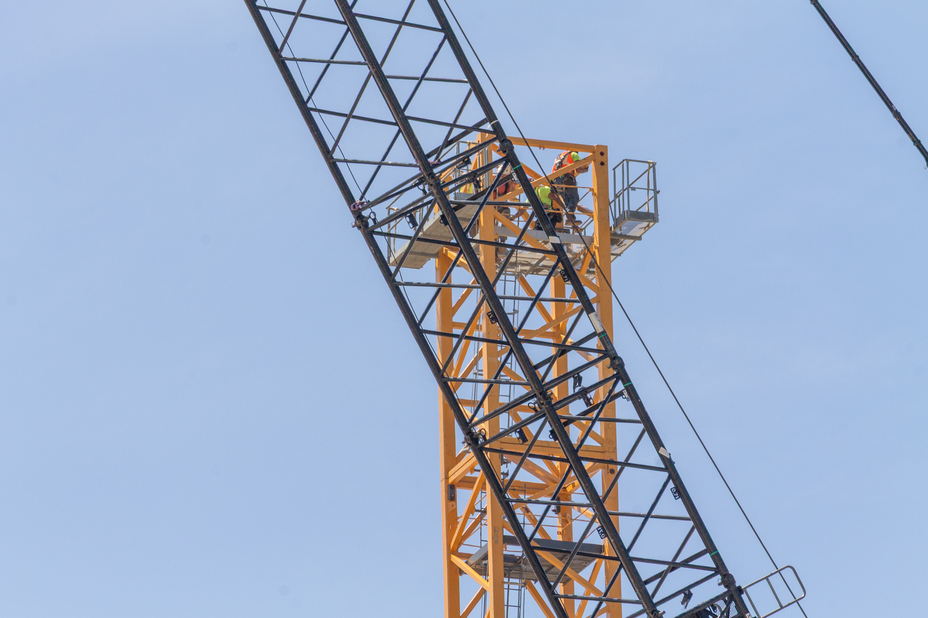Halsted Pointe tower crane assembly