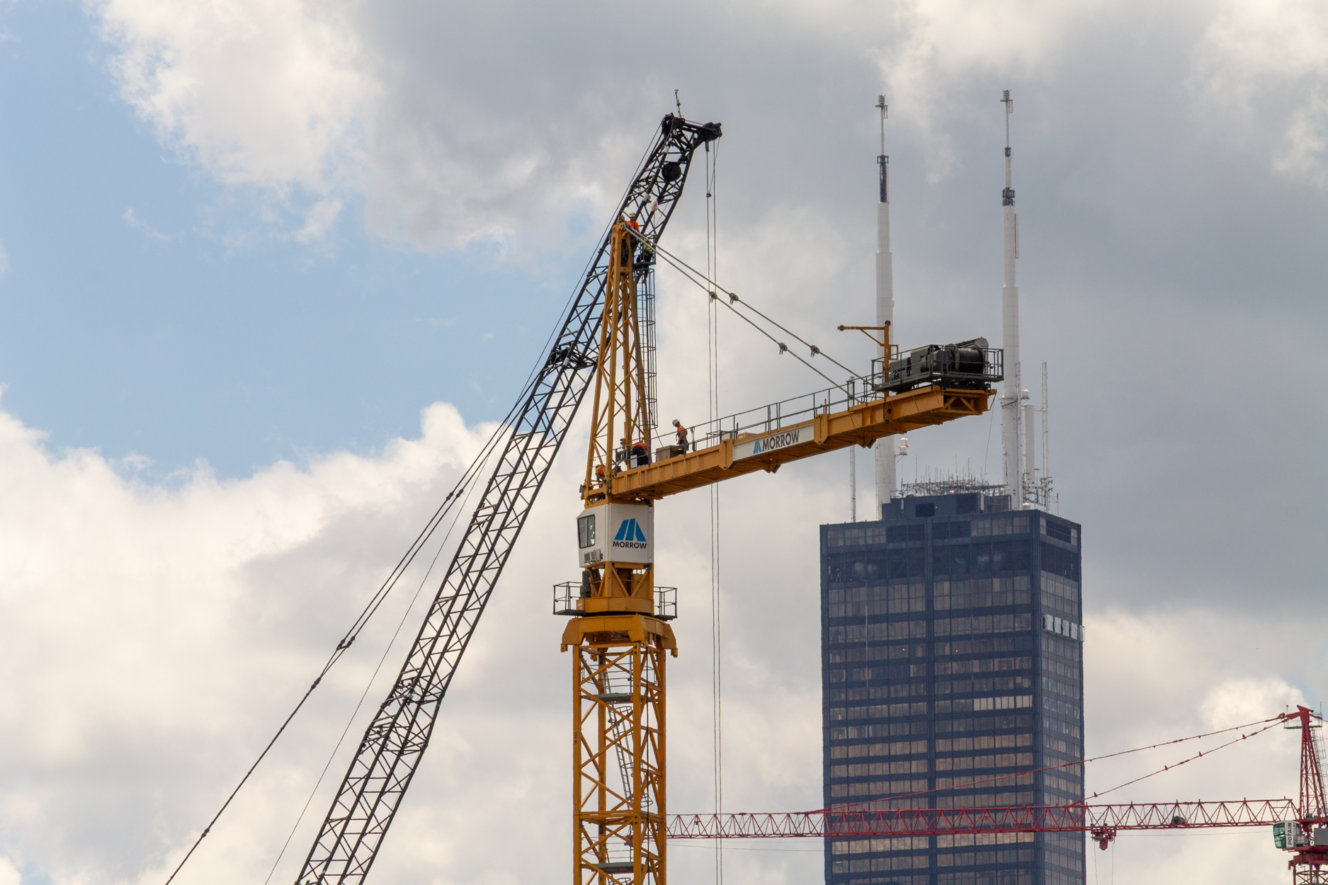 Halsted Pointe tower crane assembly