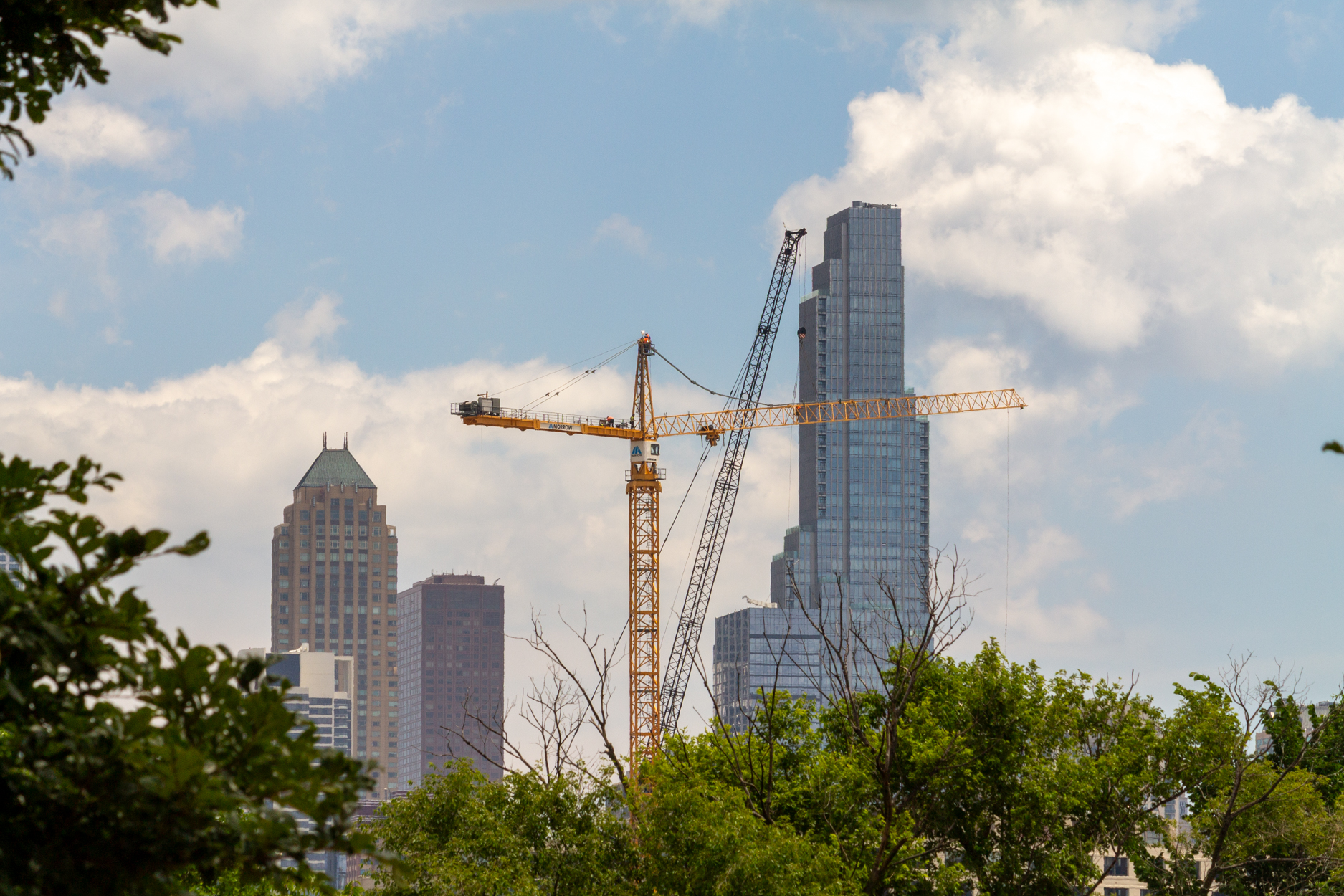 Halsted Pointe tower crane assembly