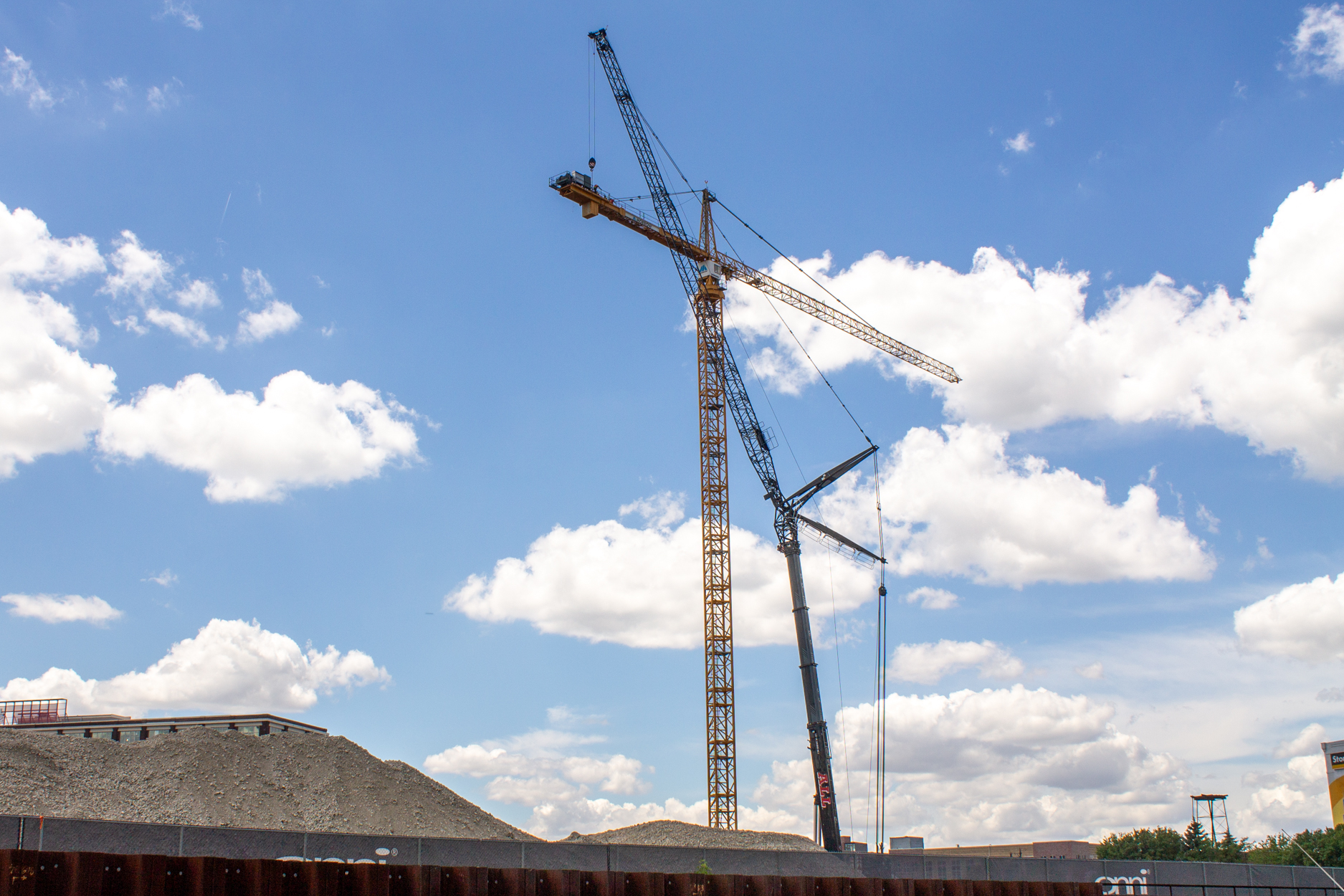 Halsted Pointe tower crane assembly