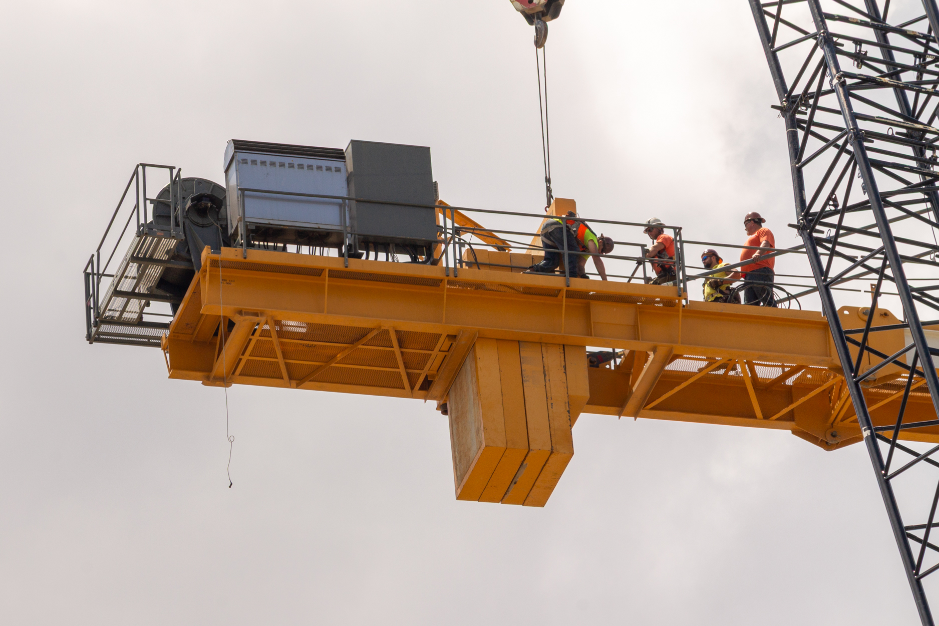 Halsted Pointe tower crane assembly