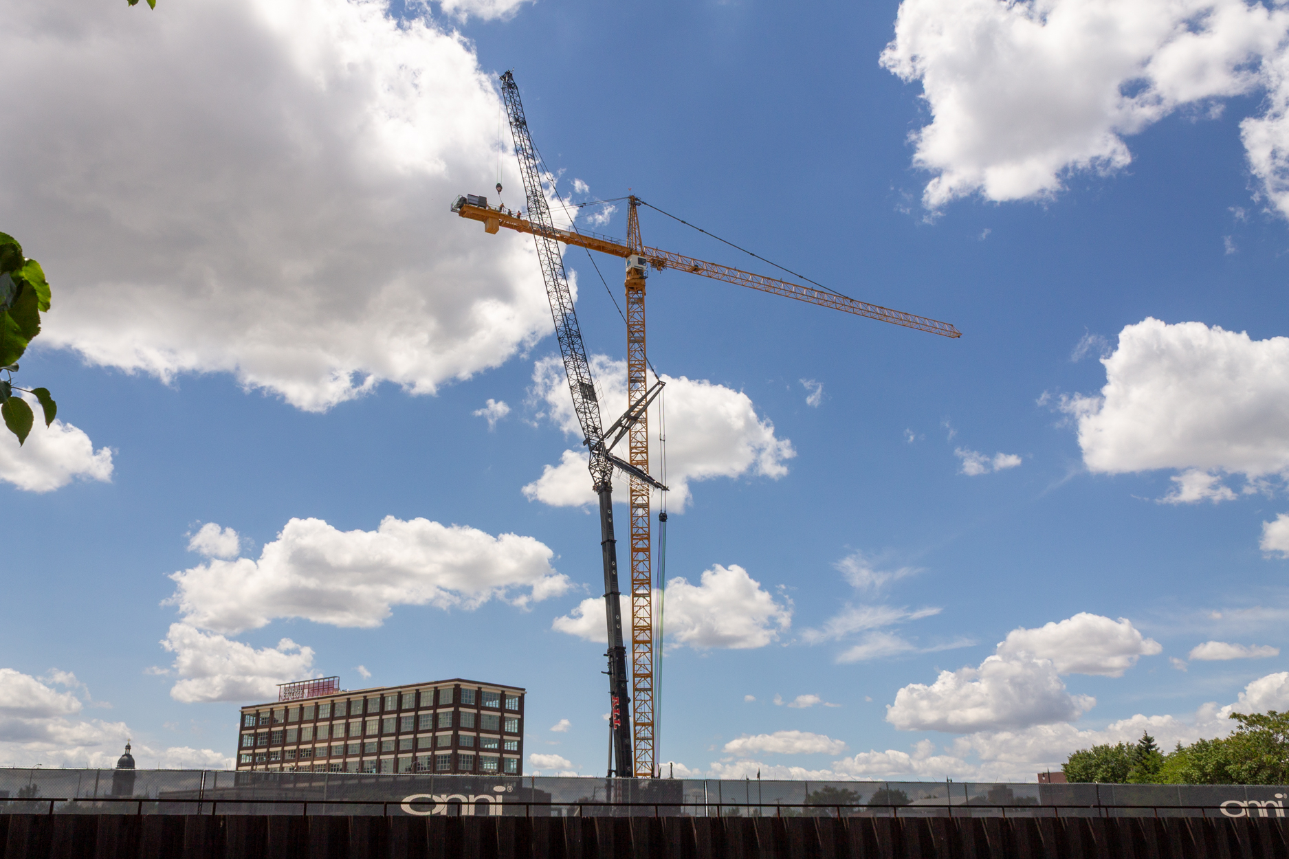 Halsted Pointe tower crane assembly