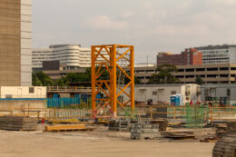 1901 Project tower crane planted