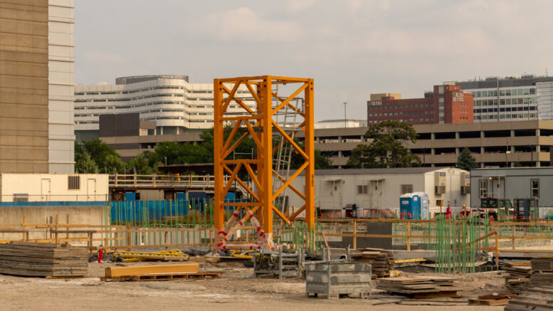 1901 Project tower crane planted
