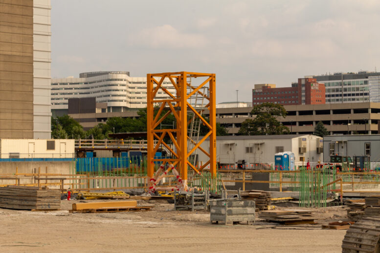 1901 Project tower crane planted