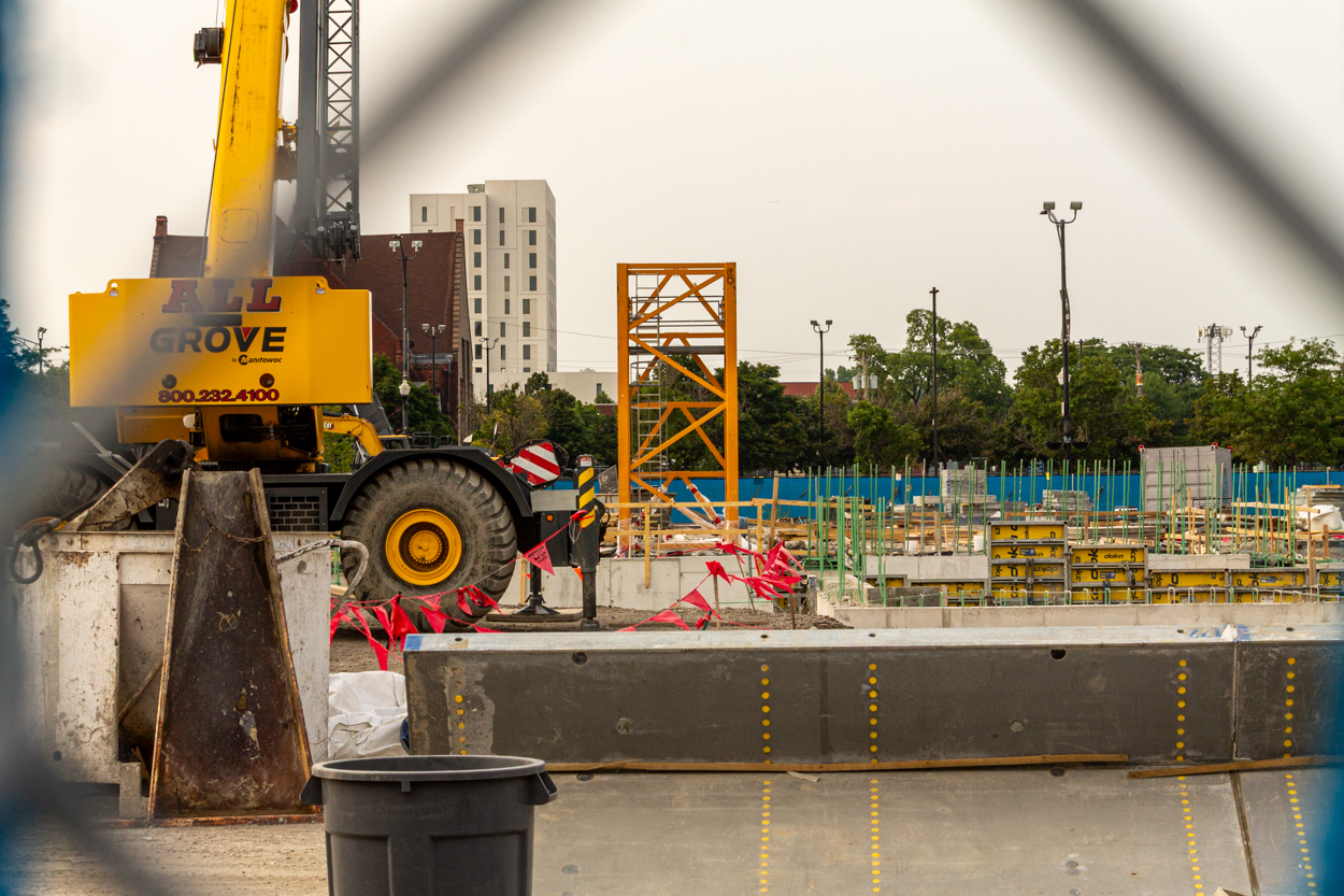 1901 Project tower crane planted