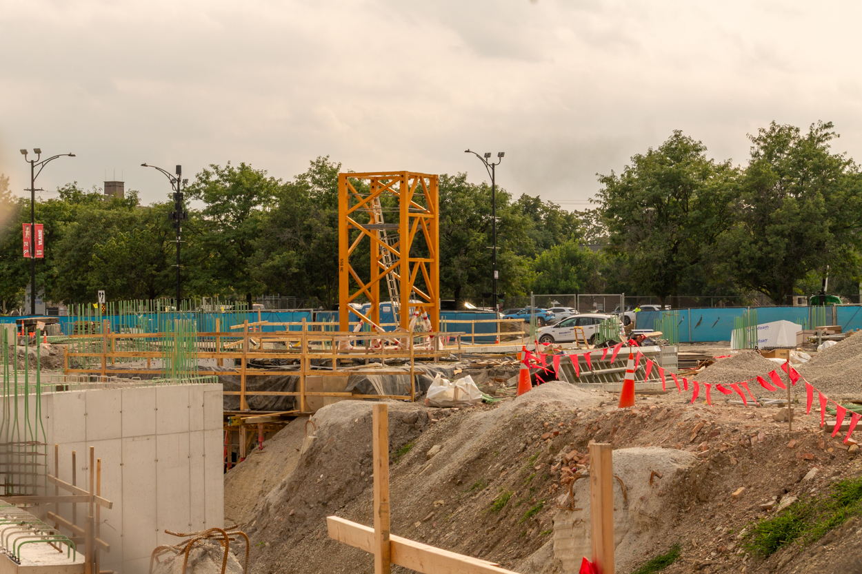 1901 Project tower crane planted