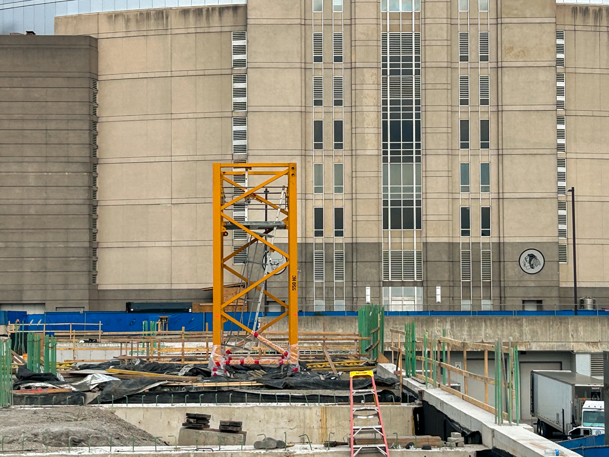 1901 Project tower crane planted