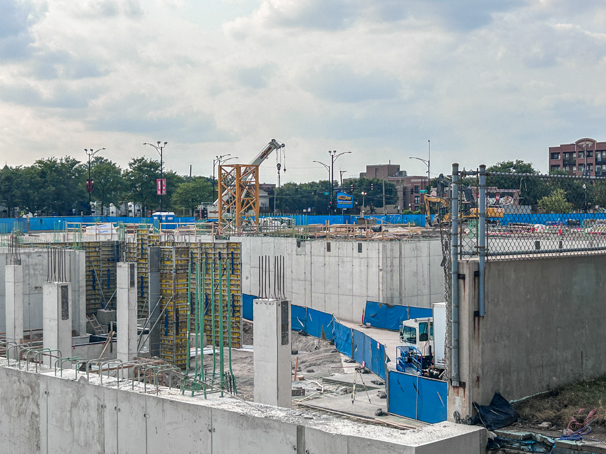 1901 Project tower crane planted