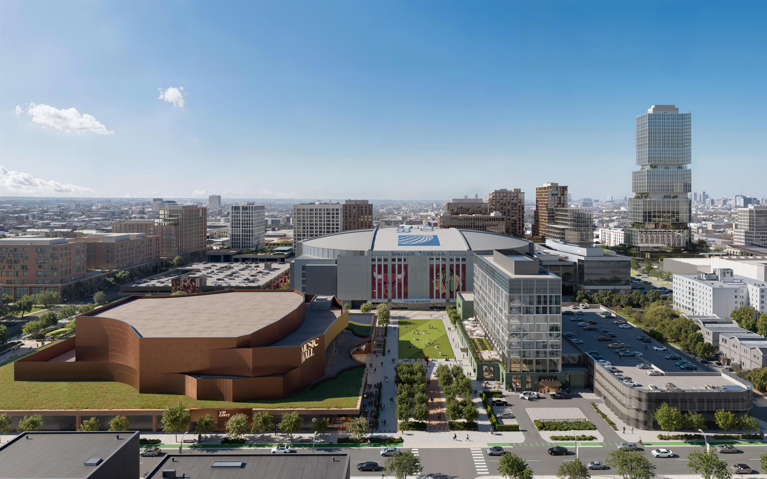 1901 Project west parking garage rendering