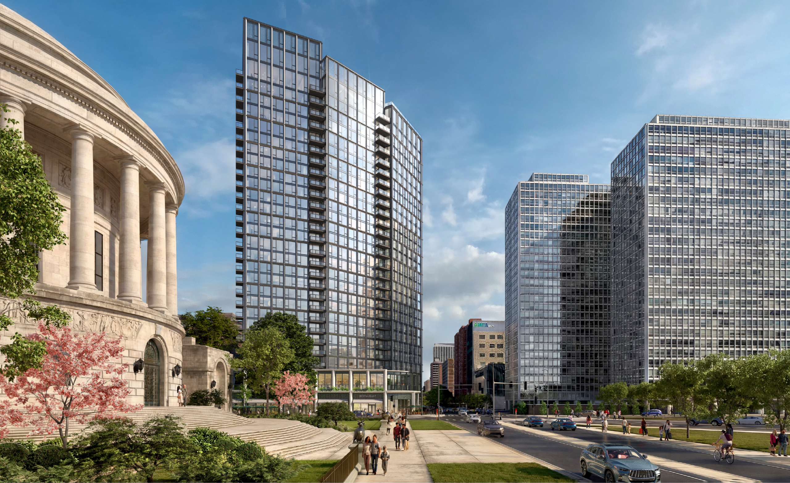 OMOSHIROI BLOCK Chicago シカゴ Further Renderings And Details Revealed For Residential Tower In