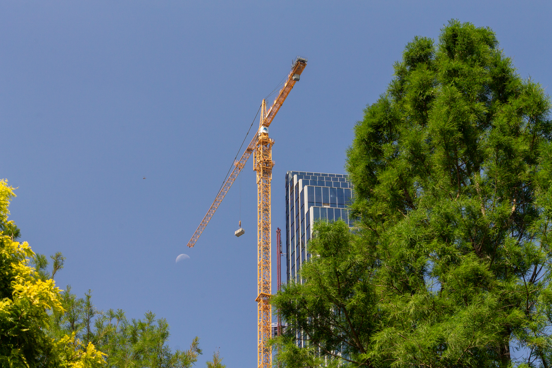 400 Lake Shore North Tower crane removal