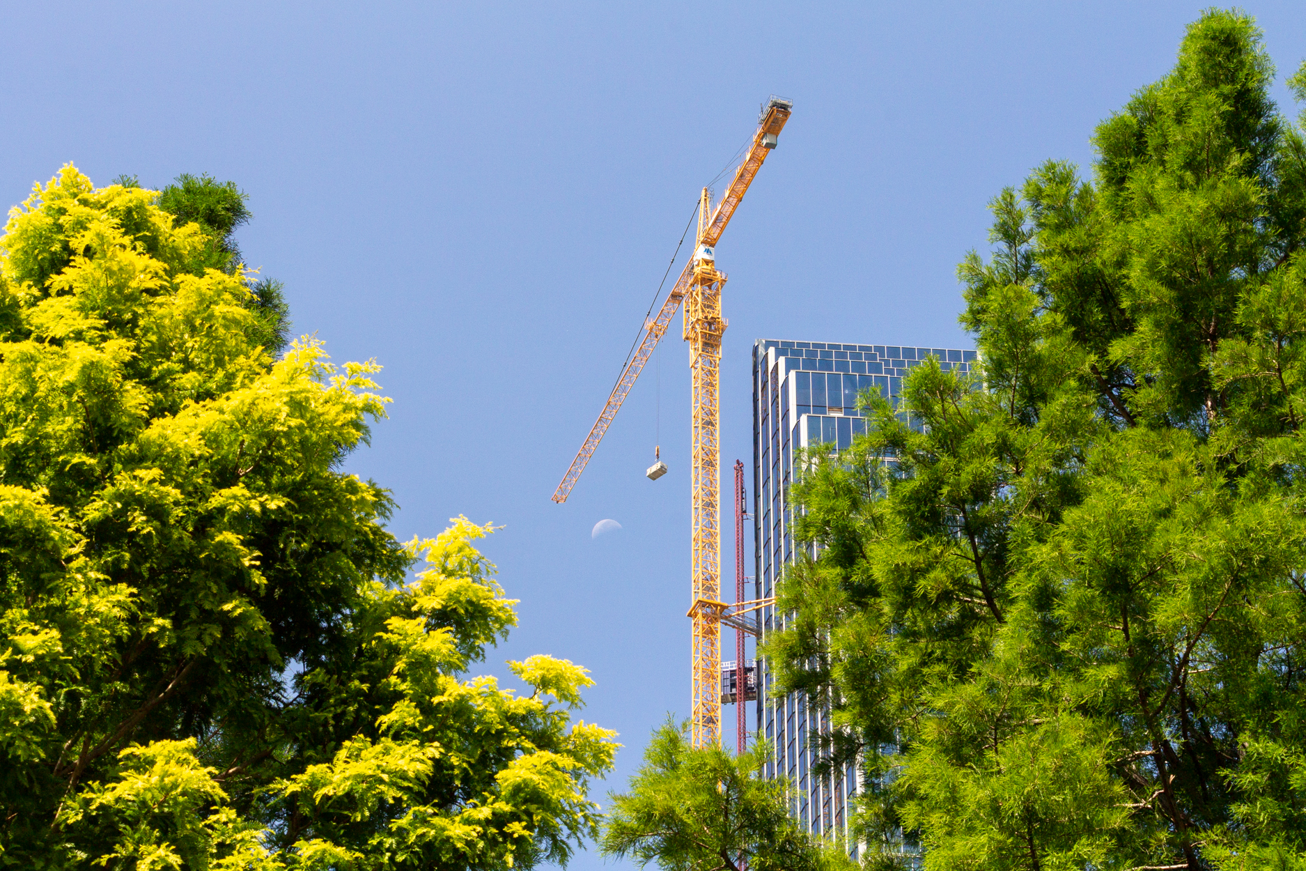 400 Lake Shore North Tower crane removal