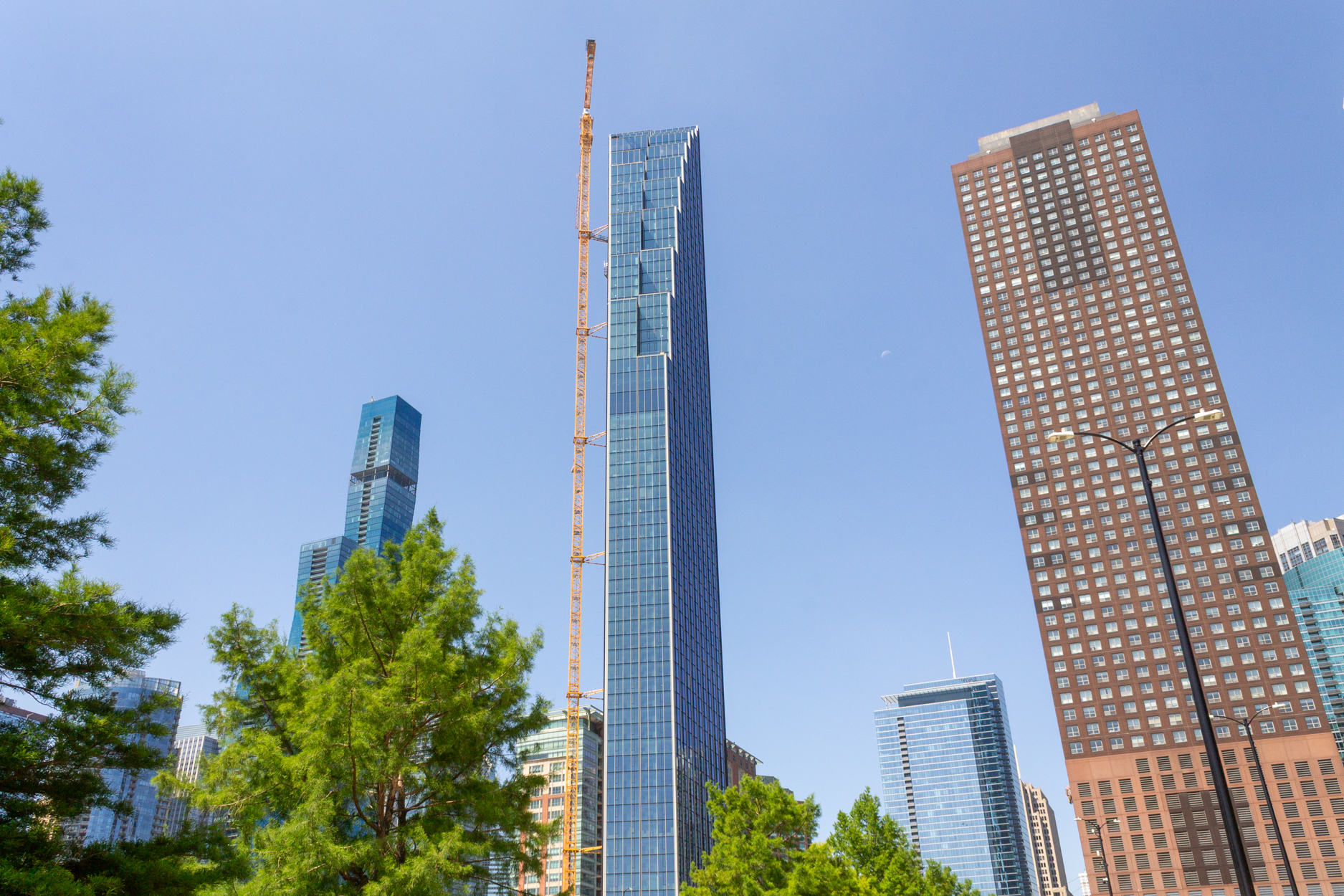 400 Lake Shore North Tower crane removal