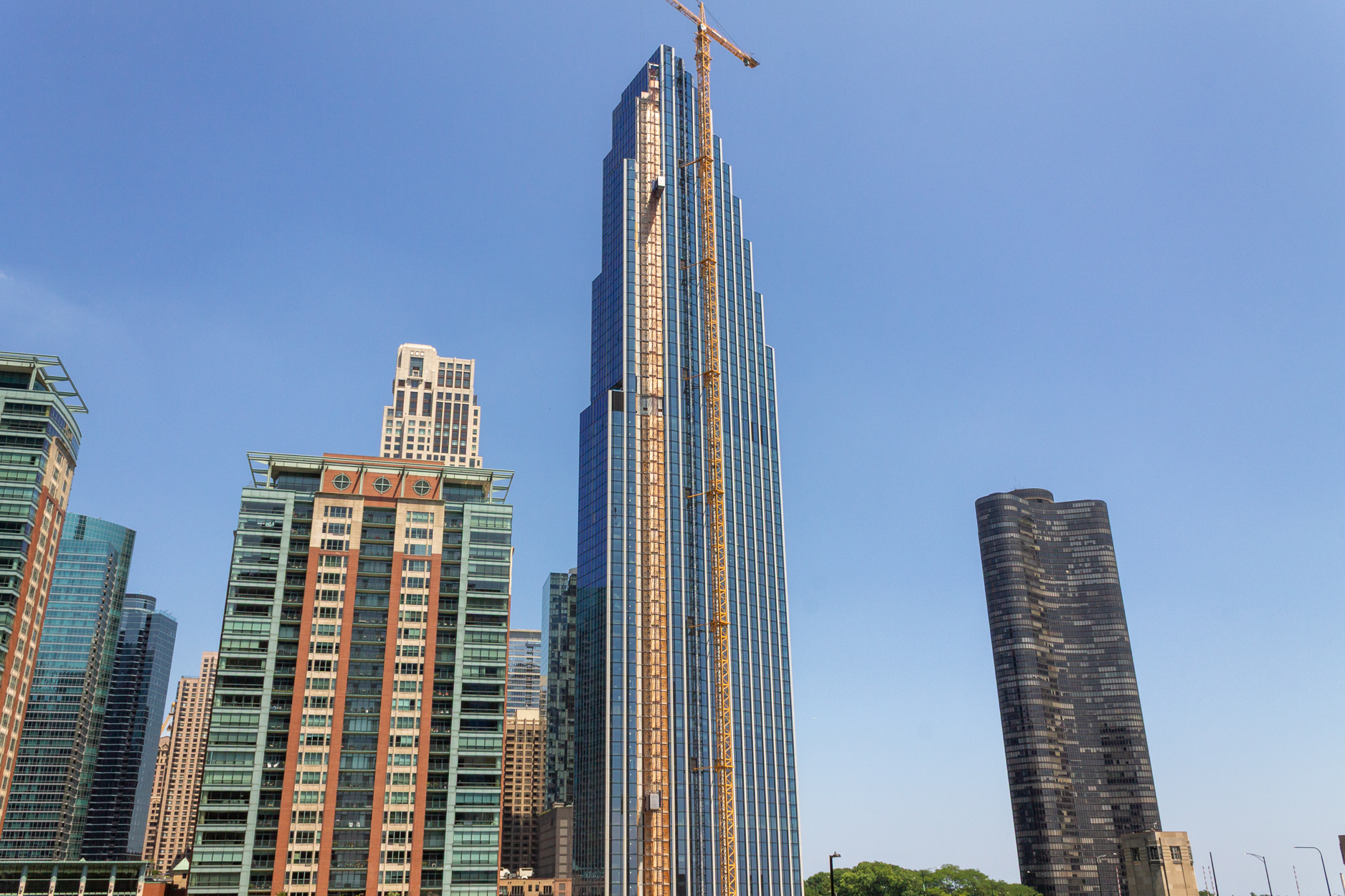 400 Lake Shore North Tower crane removal