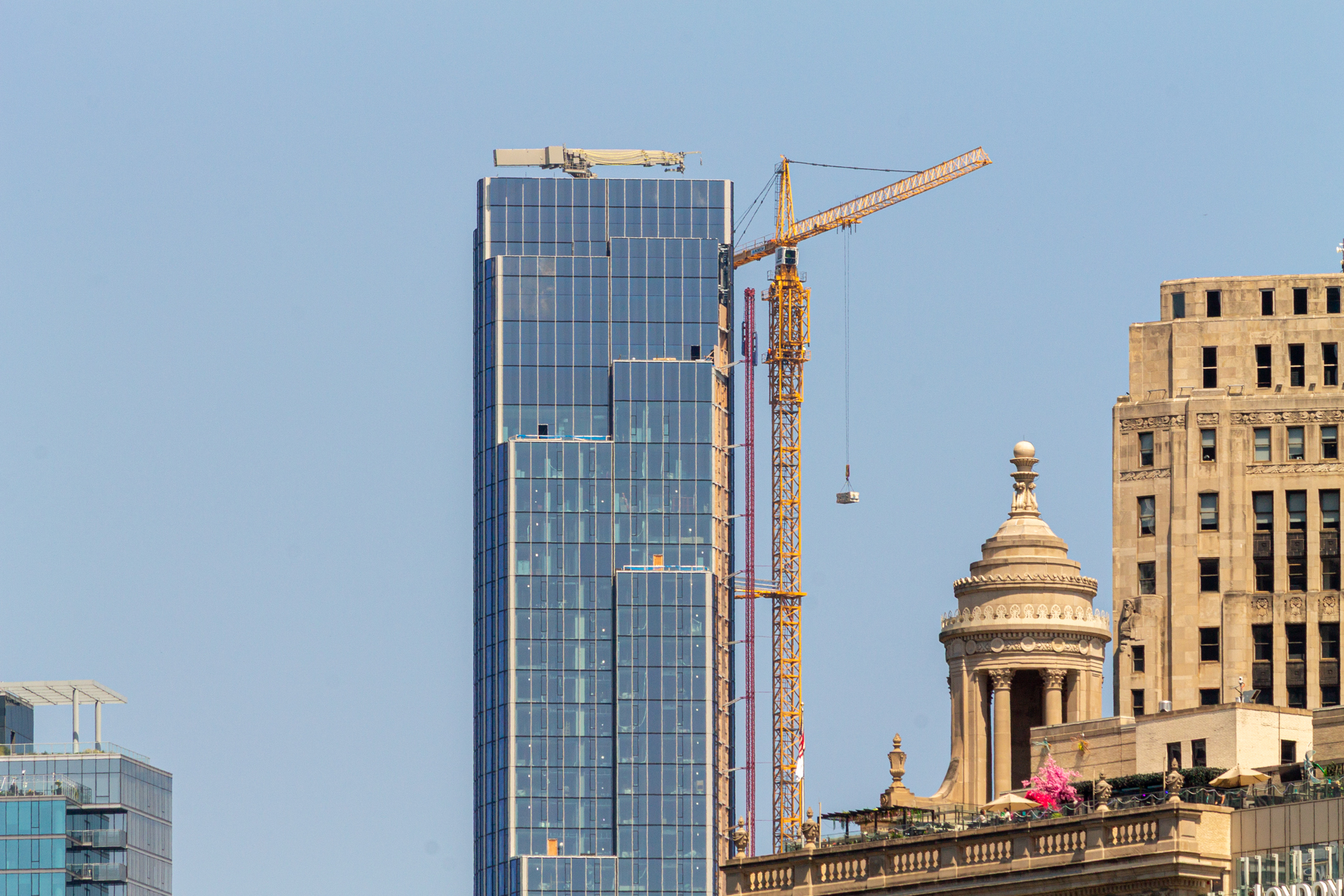 400 Lake Shore North Tower crane removal