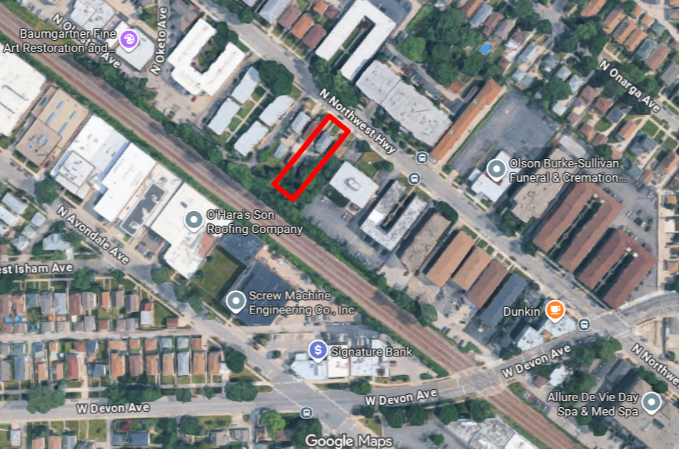 6504 North Northwest Highway construction permitted