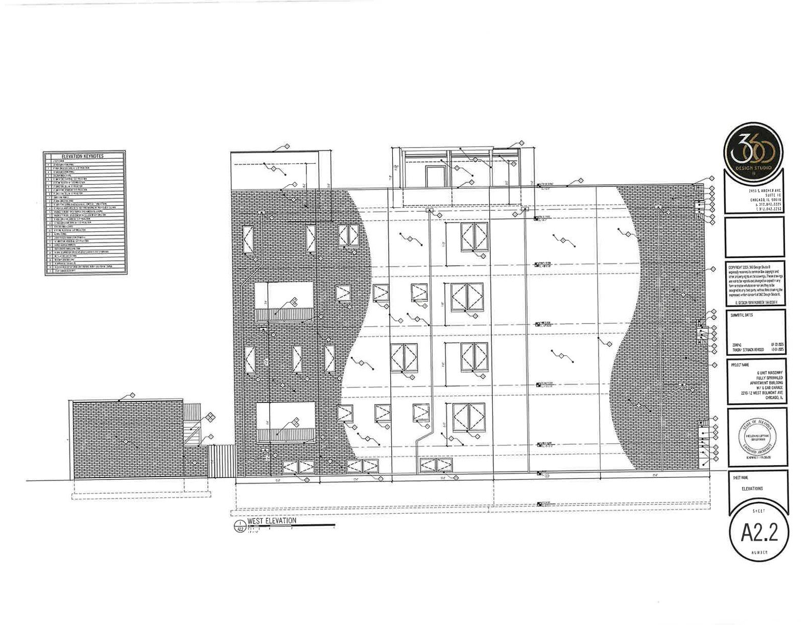 2210 West Belmont Avenue construction permitted