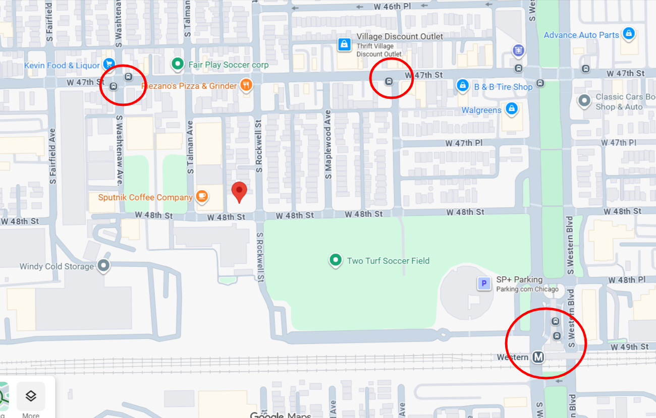 Two of three new construction permits were issued by the City of Chicago on August 7 to erect a trio of three-flats on opposite sides of South Rockwell Street in Brighton Park.